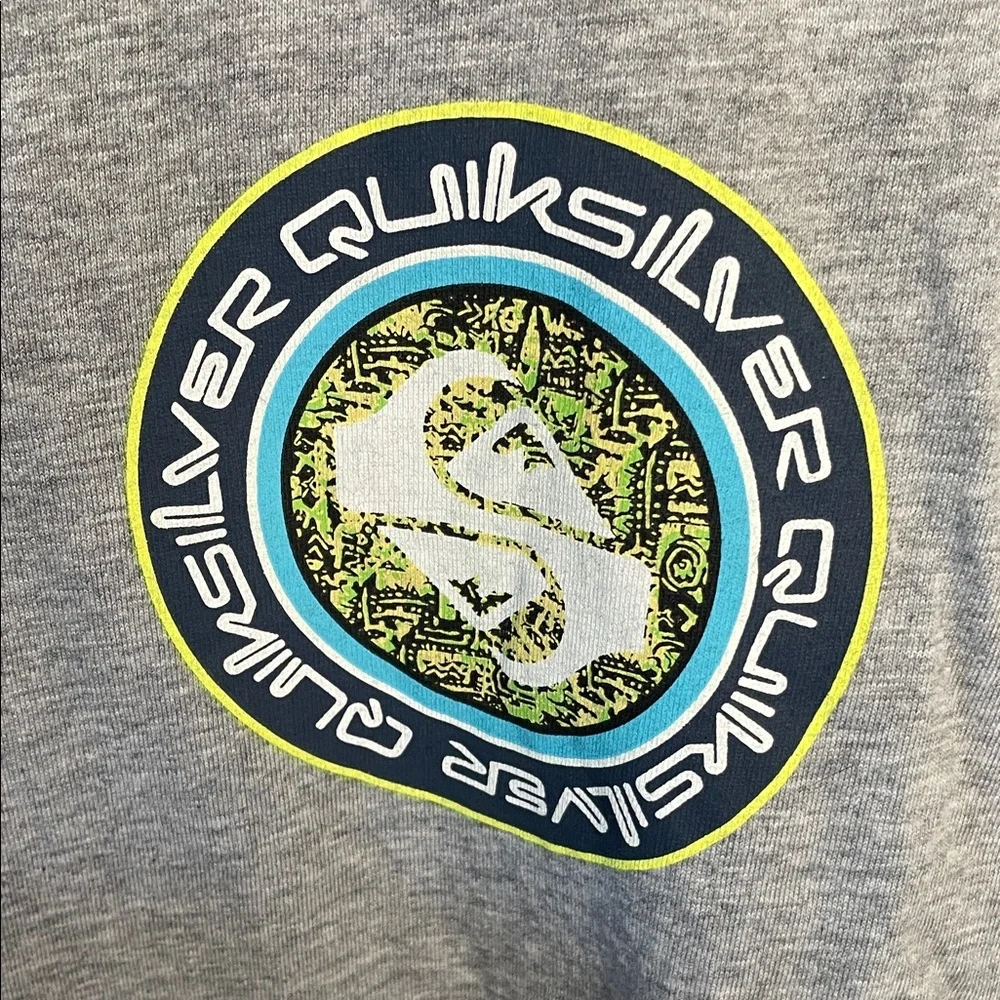 Quiksilver Gray Short Sleeve Tee with Logo‎